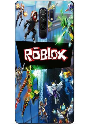 Силіконовий чохол бампер для xiaomi redmi 9 з картинкою roblox роблокс