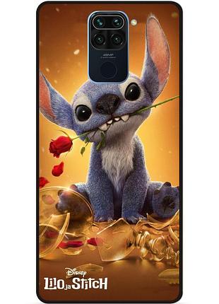 Силиконовый чехол бампер для xiaomi redmi note 9 stitch лило и стич