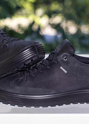 Кросівки ecco soft 7 tre gtx men's 450224 leather goretex black 43 р. оригінал
