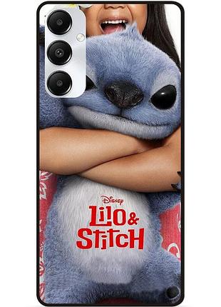 Силиконовый чехол бампер для samsung s25 plus стич и лило stitch