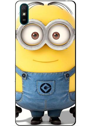 Силіконовий чохол бампер для xiaomi redmi 9a з малюнком міньйон стюарт minion