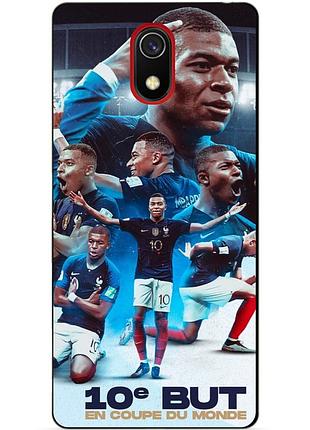 Силіконовий бампер чохол для samsung j6 plus з малюнком мбаппе франція mbappe