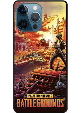 Силиконовый чехол бампер для iphone 13 pro puвg пабг