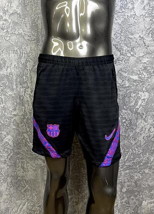 Nike dri-fit barca шорты l размер футбольные черные с лого