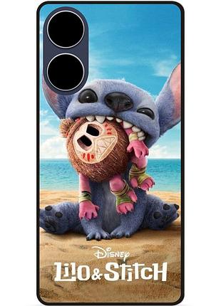 Силиконовый чехол бампер для oppo a98 лило и стич stitch