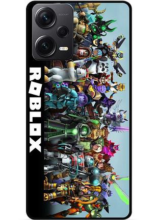 Силіконовий чохол бампер для xiaomi redmi note 12 pro plus з малюнком roblox роблокс