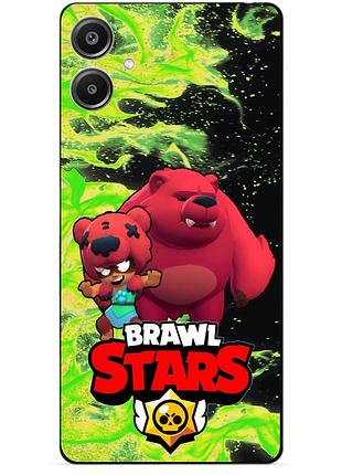 Силіконовий бампер чохол для samsung a05 з героєм бравл ніта ведмедик brawl