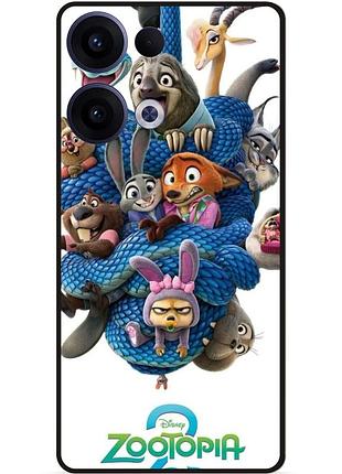 Силиконовый чехол для oppo reno 13 с рисунком zootopia зверополис