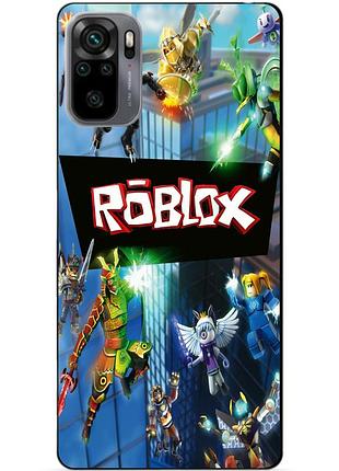 Силіконовий чохол бампер для xiaomi redmi note 10s з картинкою roblox роблокс