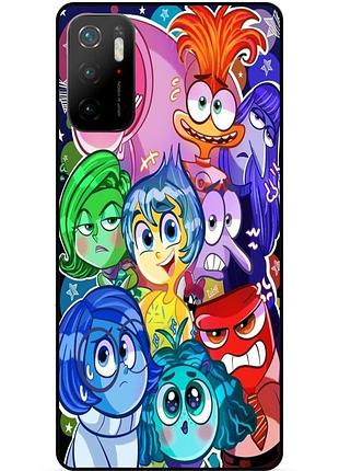 Чехол силиконовый бампер для xiaomi poco m3 pro с рисунком головоломка