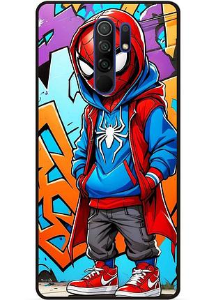 Силіконовий бампер чохол для xiaomi redmi note 8 pro з малюнком spider man marvel человек паук