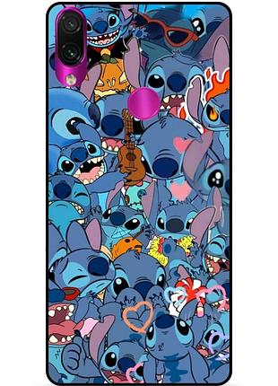 Силиконовый бампер чехол для huawei y6p с картинкой стич stitch
