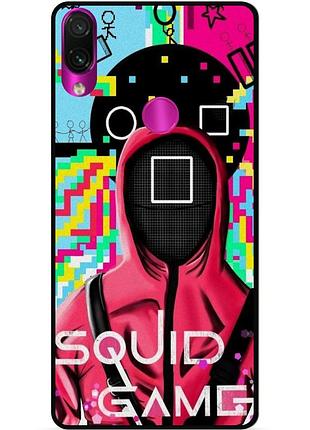 Силіконовий чохол бампер для huawei p smart z з малюнком гра в кальмара