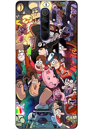 Силіконовий чохол бампер для xiaomi redmi note 8 pro з малюнком гравіті фолз gravity falls