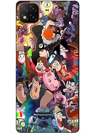 Силиконовый бампер чехол для zte blade 20 smart с рисунком гравити фолз gravity falls