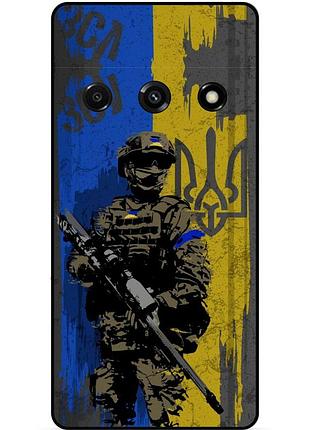 Силіконовий чохол бампер для xiaomi redmi a3 з малюнком зсу украина воин
