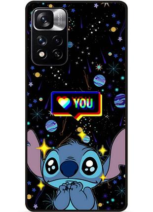 Силіконовий бампер чохол для xiaomi redmi note 11 pro plus 5g стіч stitch