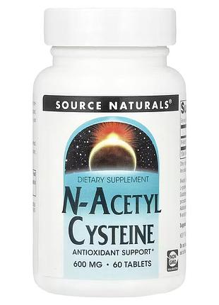 Nac n-acetyl cysteine source naturals n-ацeтилцистeїн 600 мг 60 таблеток