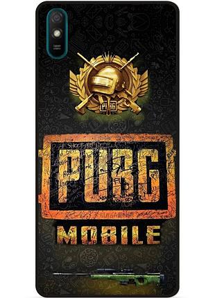 Силиконовый чехол бампер для xiaomi redmi 7a с картинкой пабг puвg