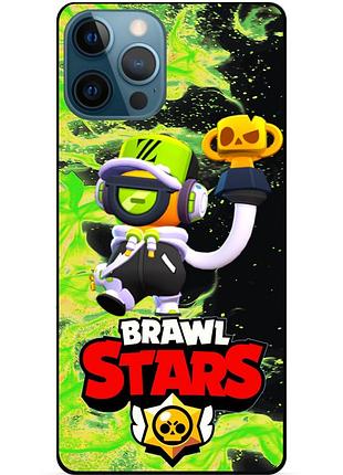 Силиконовый чехол с героем бравл старс brawl stars для xiaomi samsung motorola iphone zte oppo realme nokia отис 3