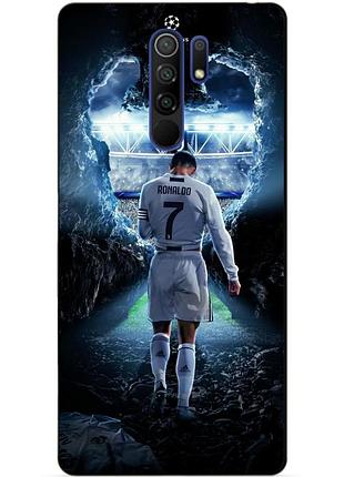 Силіконовий чохол бампер для xiaomi redmi 9 з малюнком ronaldo роналдо