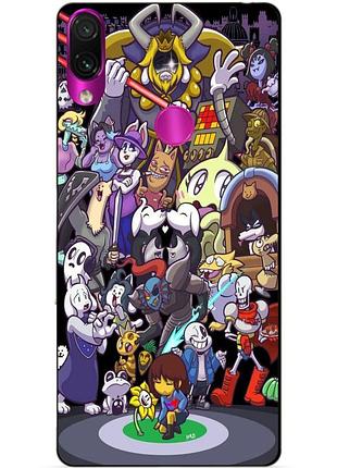 Силиконовый бампер чехол для huawei p20 lite с рисунком undertale андертейл