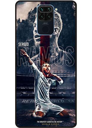 Силіконовий чохол бампер для xiaomi redmi note 9 з малюнком sergio ramos серхио рамос