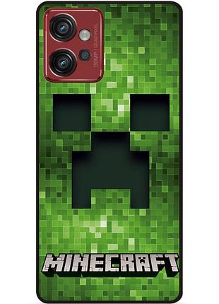 Силіконовий чохол бампер для motorola moto g32 гра minecraft майнкрафт