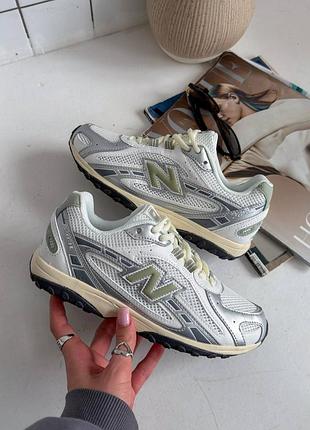 Стильні жіночі кросівки new balance 204l white/metallic/beige