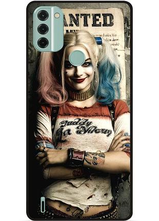 Чехол силиконовый бампер для nokia c31 с рисунком харли квинн joker