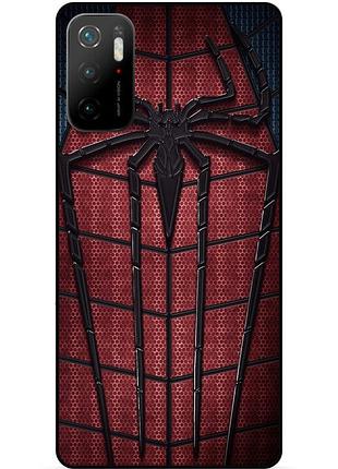 Силіконовий чохол бампер для xiaomi poco m3 pro з картинкою людина-павук spider man
