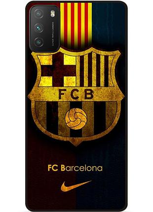 Силіконовий чохол бампер для xiaomi poco m3 з малюнком barcelona барселона