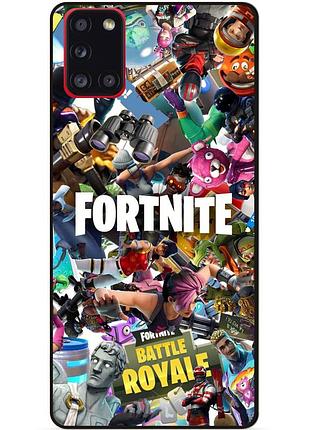 Силиконовый бампер чехол для samsung a21s с картинкой fortnite фортнайт