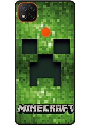 Силиконовый чехол бампер для zte blade 20 smart с рисунком крипер minecraft майнкрафт