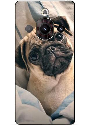 Силіконовий чохол бампер для zte nubia focus pro з малюнком фото мопс