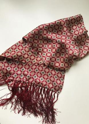 Шелковый шарф платок красивый принт4 фото