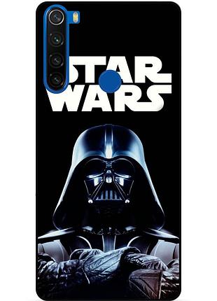 Силиконовый бампер чехол для xiaomi redmi note 8 с рисунком star wars звездные войны дарт вейдер