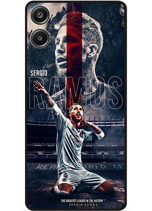 Чехол силиконовый бампер для samsung a07 с рисунком sergio ramos серхио рамос