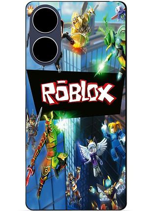 Силіконовий чохол бампер для oppo a17 з картинкою roblox роблокс