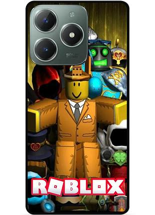 Силіконовий чохол бампер для infinix smart 8 plus (x6526) з малюнком roblox гра в кальмара роблокс