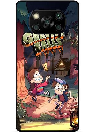 Силиконовый бампер чехол для xiaomi poco x3 с рисунком gravity falls гравити фолз