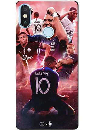 Силіконовий чохол бампер для xiaomi mi a2 lite lite з малюнком киліан мбаппе mbappe, xiaomi mi a2 lite