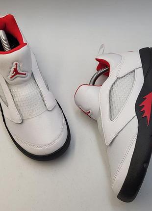 Дитячі кросівки nike air jordan 5 retro little flex "fire red"