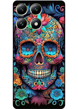 Силіконовий чохол бампер для motorola moto g86 5g з картинкою череп скелет