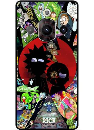 Силіконовий чохол бампер для zte nubia focus pro з малюнком rick and morty рік і морті