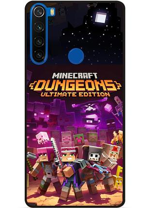 Силіконовий чохол бампер для xiaomi redmi note 8t стів minecraft кріпер майнкрафт