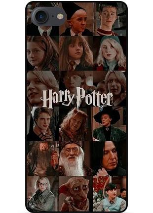 Силиконовый бампер чехол для iphone 7 с рисунком harry potter гарри поттер