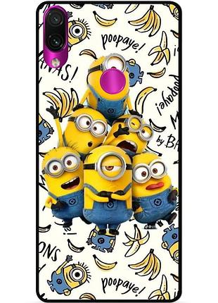 Силиконовый бампер чехол для huawei p smart z с рисунком minion миньоны