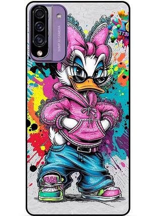 Силіконовий бампер чохол для samsung a10s з малюнком daisy duck marvel дейзи дак