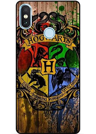 Силиконовый чехол бампер для xiaomi mi a2 lite с рисунком hogwarts хогвартс гарри поттер harry potter, xiaomi mi a2 lite